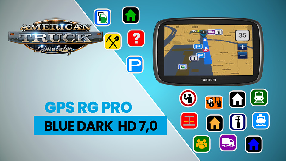 GPS RG PRO BLUE DARK HD